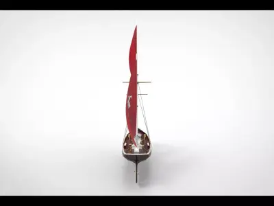 Sailing Ship Low-poly 3D model order