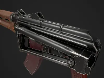 AKS-74U Low-poly 3D model purchase