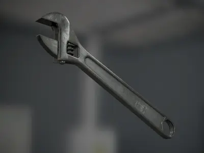 Wrench Low-poly 3D model