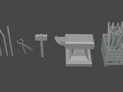 anvil pack Free low-poly 3D model