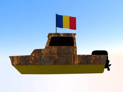 Romania Fishing Boat 3D model