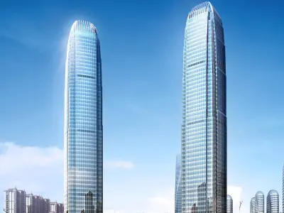 3Dmax fashion city commercial square building 94 3D model