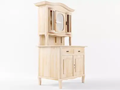 old kitchen cabinet 3D model