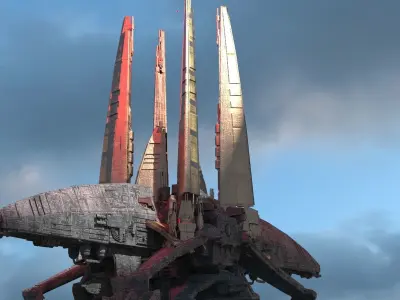 Mining colony Tera Ship 3D model