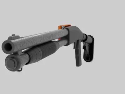 Pump Shotgun 3D model