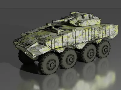 IDF Eitan equipped with 30mm gun 3D print model