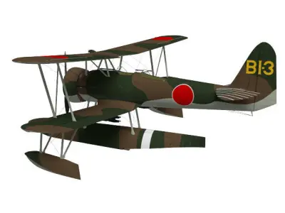 Nakajima  E8N Dave 3D model