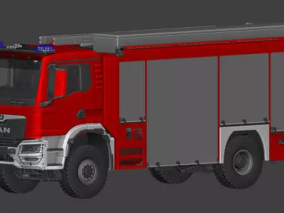 MAN TGM Schlingmann TLF 3000 3D model