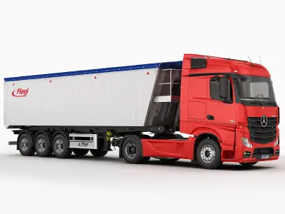 Mercedes Actros 2012 grain 3D model