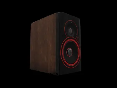 Audio Speaker Game ready model UE4 Free low-poly 3D model