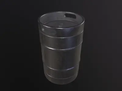 Stainless Steel 3D Model Low-poly 3D model