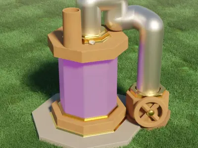 Clash of clans Elixir extractor Free 3D model