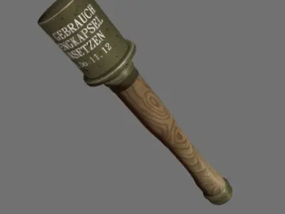 grenade WW2 Low-poly 3D model