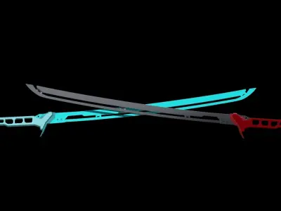 Cyberpunk Katana Premium Edition 3D model