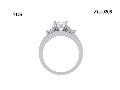 Wedding Ring  3D print model 322