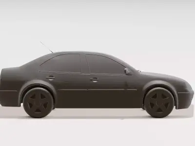 Sunny City Sedan Cute Cartoon 3D Printable Toy Car 3D print model