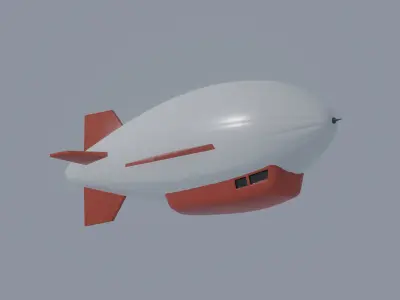 Airship 3D model get