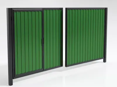 Profiled gate 3D model