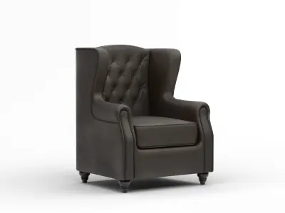 Leather Chair Free low-poly 3D model