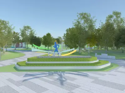 City Park Design 3D model