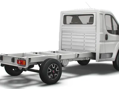 Fiat Ducato Chassis Truck Single Cab 3450WB 2022 3D model