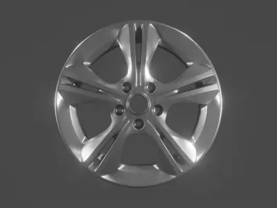 Car Rims High Poly Model FBX Free 3D model