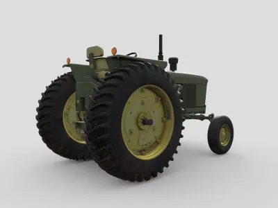 Tractor Low-poly 3D model get
