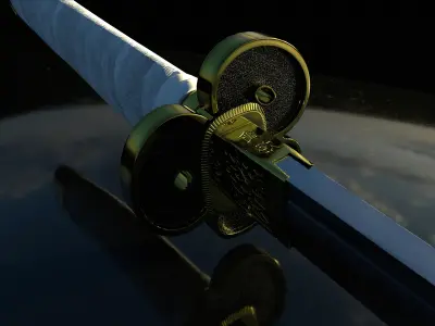 Greed Katana Low-poly 3D model