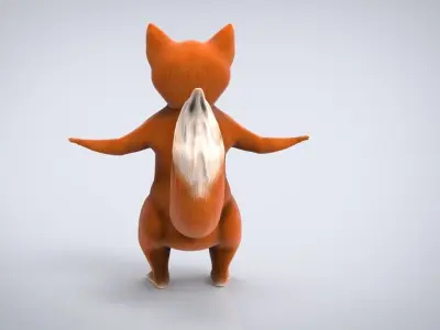 CARTOON CAT Low-poly 3D model buy