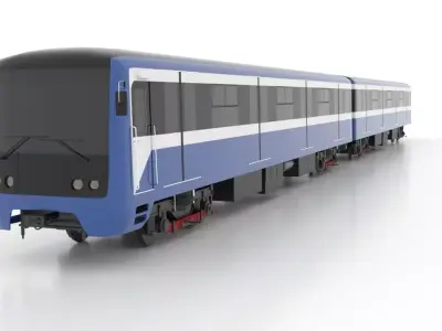 Subway Train 81-7036 Low 3D Model Pack