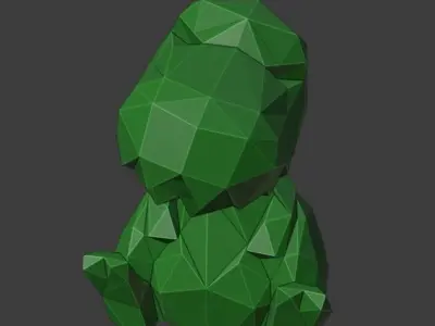 Low Poly cuter dinosaur Free low-poly 3D model