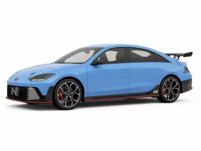 Hyundai RN22e Concept High Performance Electric Sports Sedan  3D model