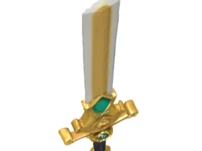 Golden sword Low-poly 3D model purchase