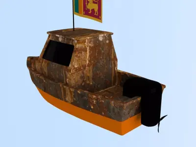 Sri Lanka Fishing Boat 3D model