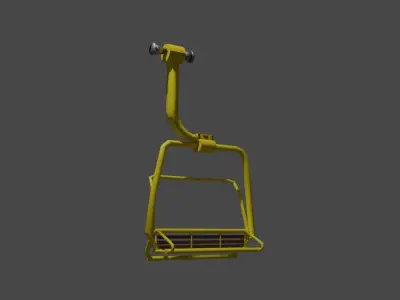 Mountain Climber Sky Lift Free low-poly 3D model