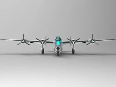 Consolidated B-24 1 3D model