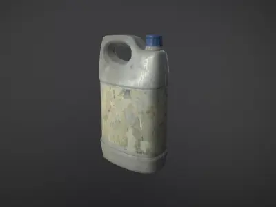 Plastic Can GameReady Low-poly 3D model