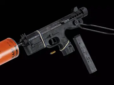 KOMMANDO-LDP RHUZI Low-poly 3D model