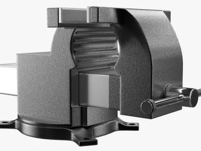 Vise 3D metal clamp 3D model