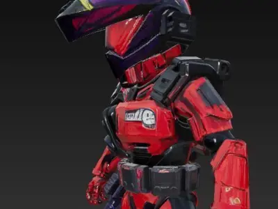 Redhawk Jupiter Armored Space Patrolman 3D model