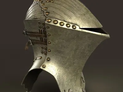 Joust Helm Low-poly 3D model