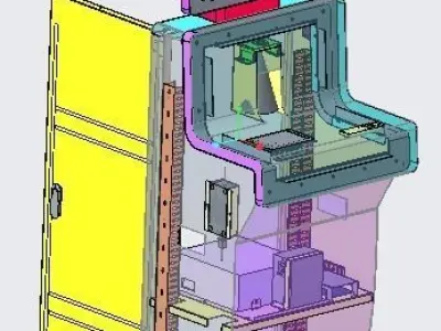 Self-service security machine 3D model