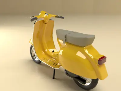 Vespa Sprint Scooter - Classic Bike 3D model