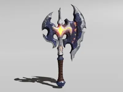 Axe-Melee Weapon Low-poly 3D model Low-poly 3D model