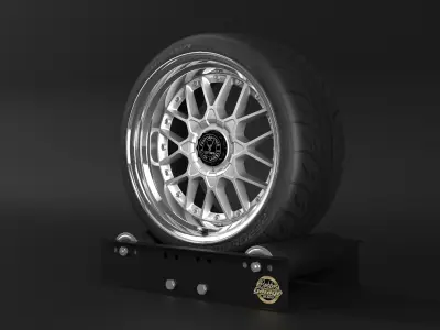 North Wheels D-010 Low-poly 3D model