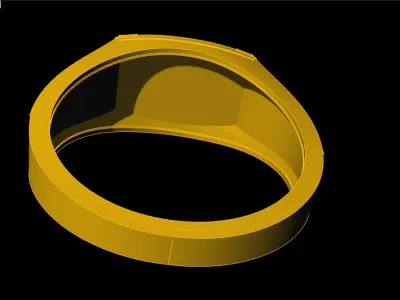 Om Finger Ring-003 3D print model