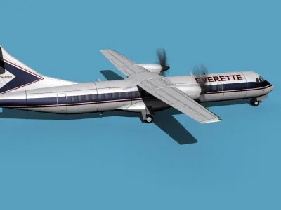 ATR  ATR-72-600 EuroCharter 3D model