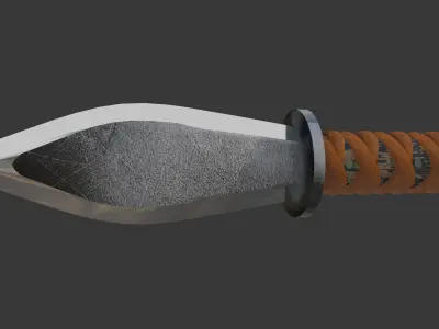 Barbarian Hunting Spear 3D model