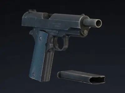  M1911 Pistol Low Poly Low-poly 3D model