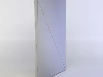 Waste sign Low-poly 3D model